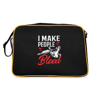 Tattoo Artist Tattoo Artist Tattooed Tattoo - Retro Bag - black/gold - Back