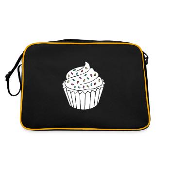 Cake Tartlet Decoration Cake - Retro Bag - black/gold - Back