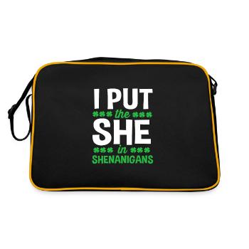 Shenanigan - Retro Bag - black/gold - Back