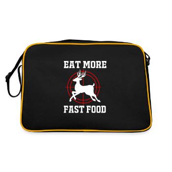 Jäger Jagen - Retro Tasche - Schwarz/Gold - Hinten