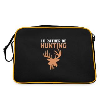 Jäger Jagen - Retro Tasche - Schwarz/Gold - Hinten