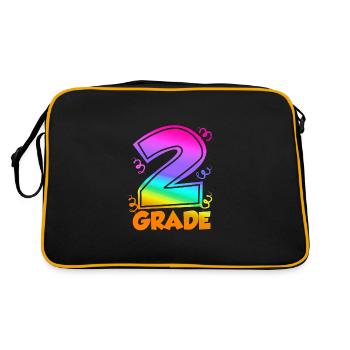 2nd Grade - Retro Bag - black/gold - Back