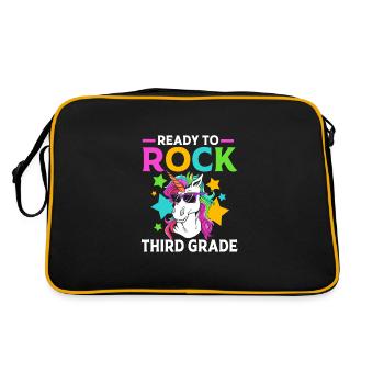 3ème année - Sac Retro - noir/or - Dos