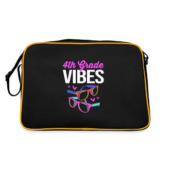 4th Grade - Retro Bag - black/gold - Back