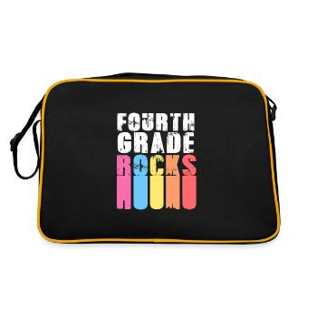 4th Grade - Retro Bag - black/gold - Back