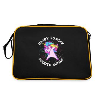 4th Grade - Retro Bag - black/gold - Back