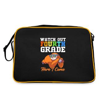 4th Grade - Retro Bag - black/gold - Back