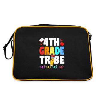 4th Grade - Retro Bag - black/gold - Back