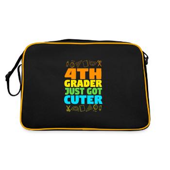 4th Grade - Retro Bag - black/gold - Back