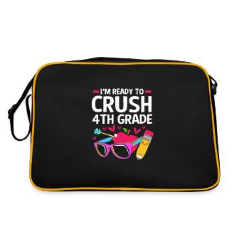 4th Grade - Retro Bag - black/gold - Back