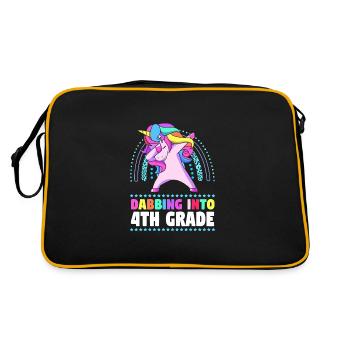 4th Grade - Retro Bag - black/gold - Back
