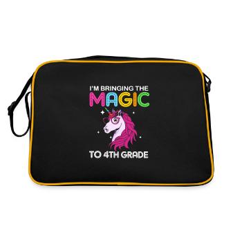 4th Grade - Retro Bag - black/gold - Back