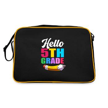 5th Grade - Retro Bag - black/gold - Back