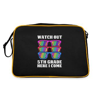 5th Grade - Retro Bag - black/gold - Back