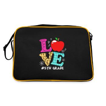 5th Grade - Retro Bag - black/gold - Back