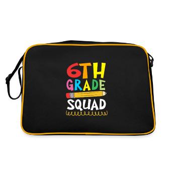 6th Grade - Retro Bag - black/gold - Back