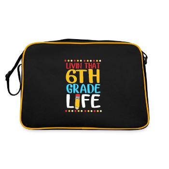 6th Grade - Retro Bag - black/gold - Back