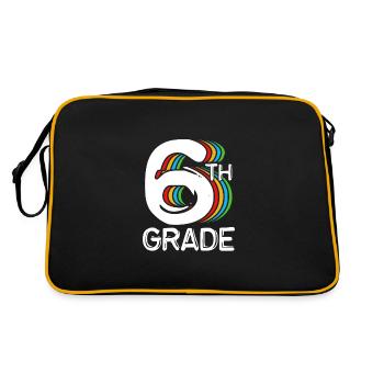 6th Grade - Retro Bag - black/gold - Back