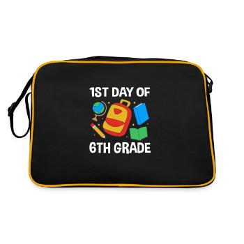 6th Grade - Retro Bag - black/gold - Back