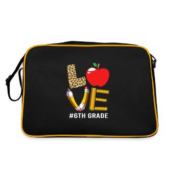 6th Grade - Retro Bag - black/gold - Back