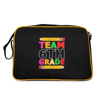6th Grade - Retro Bag - black/gold - Back
