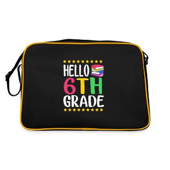 6th Grade - Retro Bag - black/gold - Back