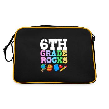 6th Grade - Retro Bag - black/gold - Back