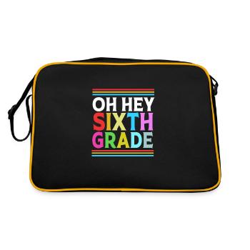 6th Grade - Retro Bag - black/gold - Back