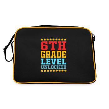 6th Grade - Retro Bag - black/gold - Back