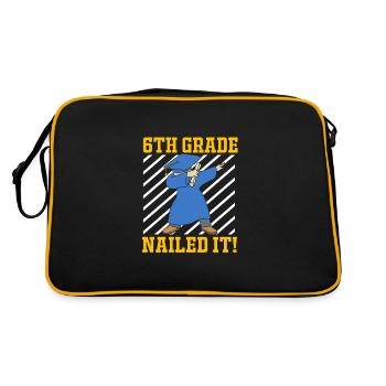 6th Grade - Retro Bag - black/gold - Back