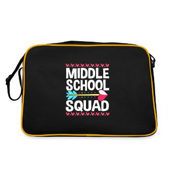 Middle School Teachers - Retro Bag - black/gold - Back