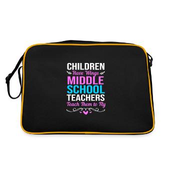 Middle School Teachers - Retro Bag - black/gold - Back