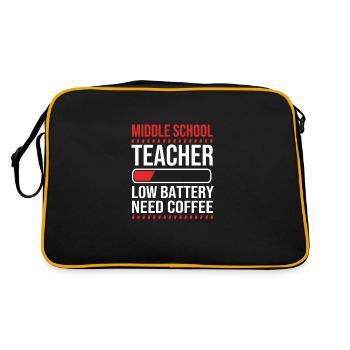 Middle School Teachers - Retro Bag - black/gold - Back