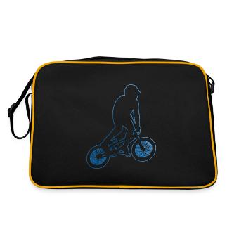 vélo BMX vélo cyclisme BMX hommes BMX garçons - Sac Retro - noir/or - Dos