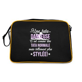 Une tata Danseuse - Sac Retro - noir/or - Dos