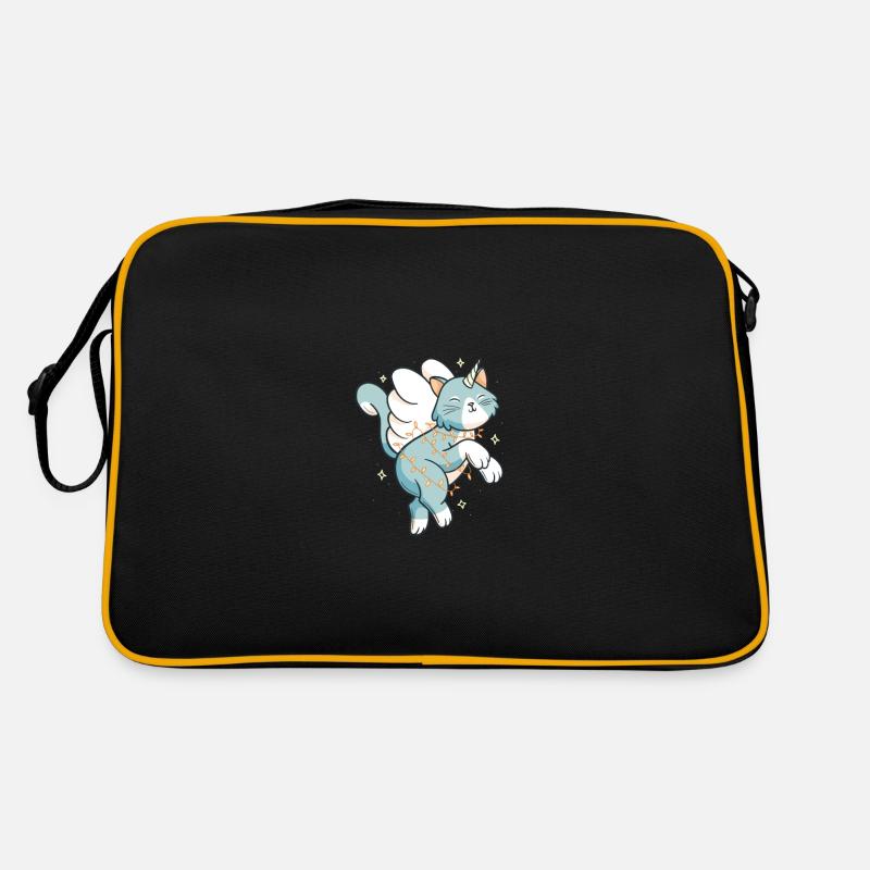 Caticorn chat licorne licorne chat minou mignon Sac Retro