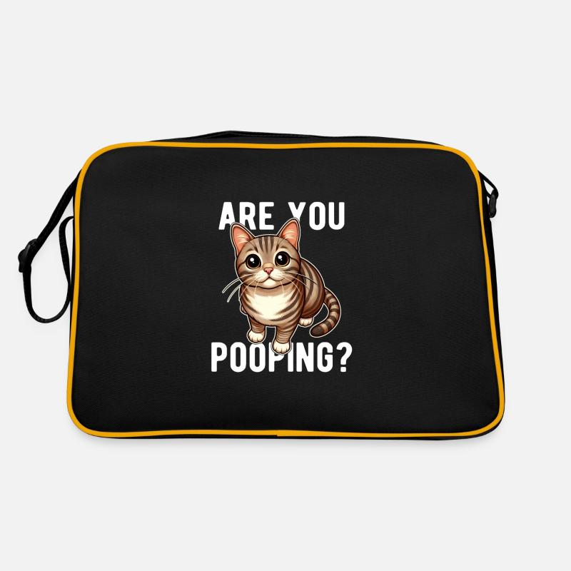 Sie? Lustige Katze Retro Tasche