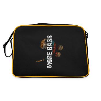 Plus Basse j’aime la basse - Sac Retro - noir/or - Dos