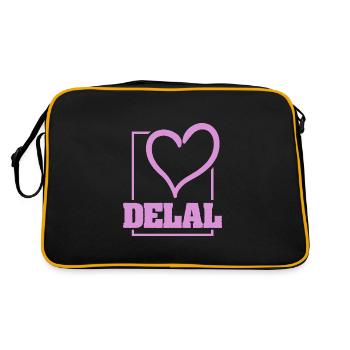 Delal - Retro Bag - black/gold - Back