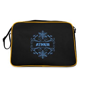 Athur d’hiver - Sac Retro - noir/or - Dos