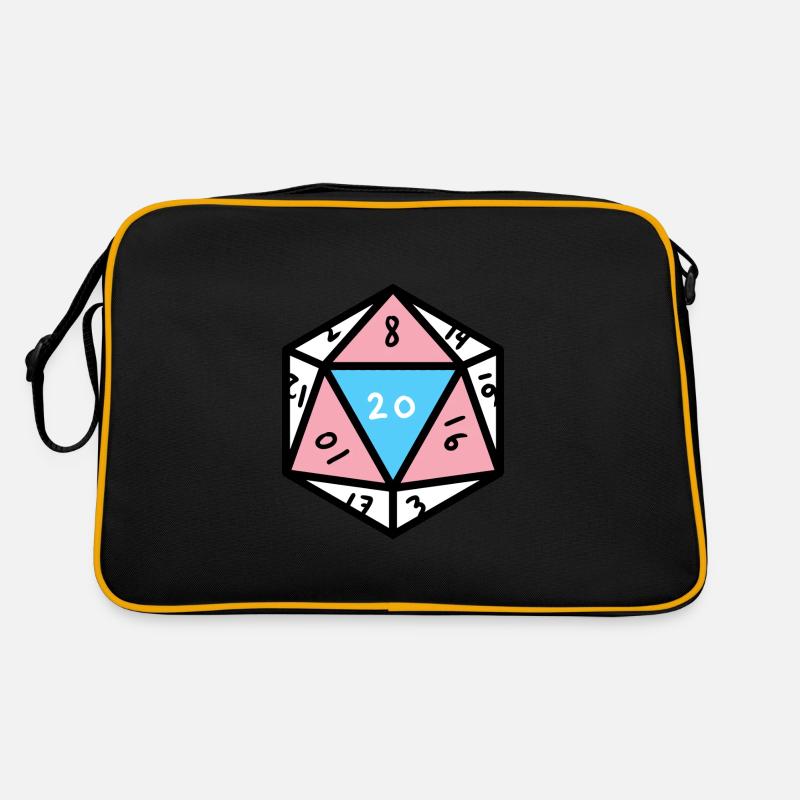 Cube transgenre D20 Trans Pride Sac Retro
