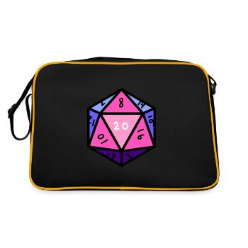 Omnisexual D20 Cubes Omnisexual Pride - Retro Bag - black/gold - Back