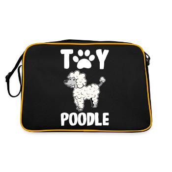 Caniche Chien Nain Caniche Jouet Caniche Petit Caniche Chiot Chiot - Sac Retro - noir/or - Dos
