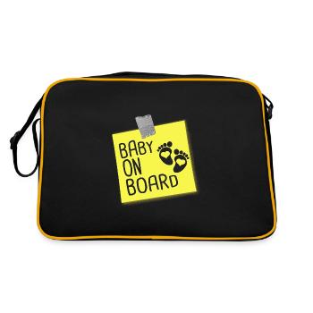 baby on board - Sac Retro - noir/or - Dos