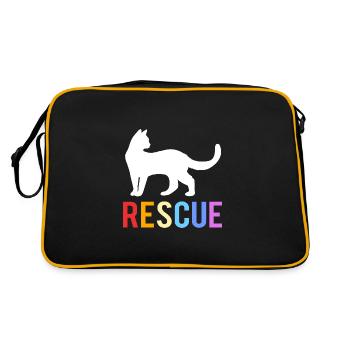 Sauvetage des animaux Droits des animaux Refuge pour animaux de sauvetage des animaux - Sac Retro - noir/or - Dos