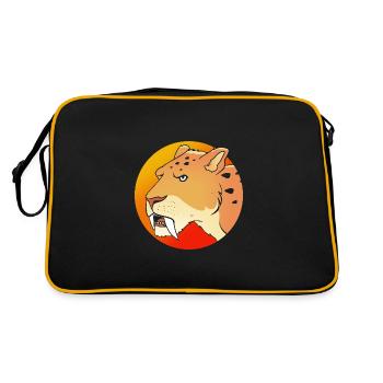 Tigre à dents de sabre - Sac Retro - noir/or - Dos