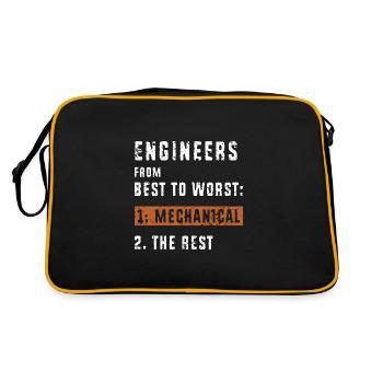 Mechanical Engineer - Retro Bag - black/gold - Back