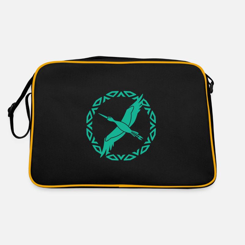 Vogel - Fliegen - Naturschutz Tierfreund Freiheit Retro Tasche