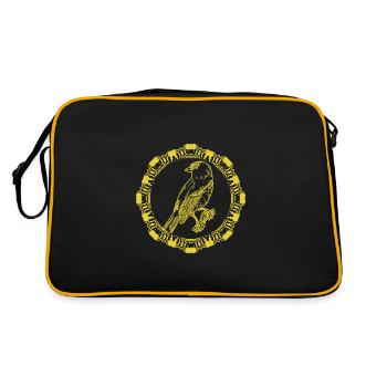 Oiseau - Vol - Conservation de la nature Amoureux des animaux - Sac Retro - noir/or - Dos