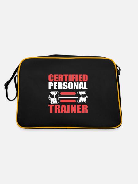 Fitness - Retro Bag - black/gold - Back